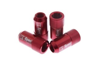 Kute nakrętki D1Spec HEX Alu 1,25 Czerwone