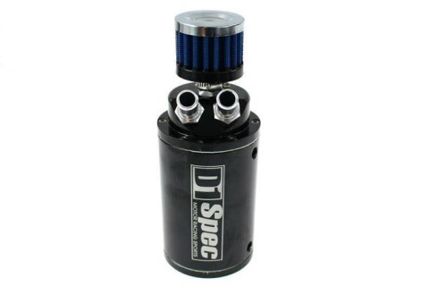 Oil catch tank D1Spec 15mm Black + Filtr