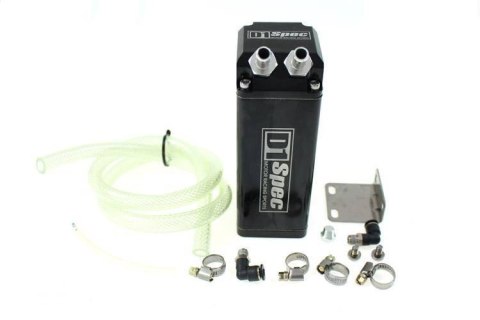 Oil catch tank D1Spec 9mm Black Square