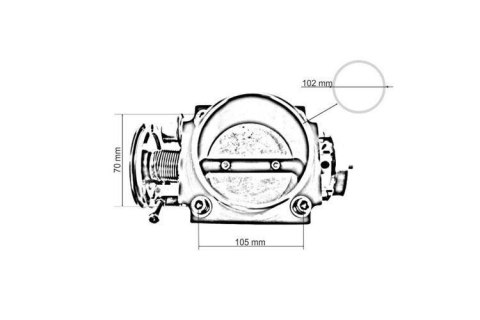 Przepustnica TurboWorks GM LS1 LS2 LS4 LS6 LS7 102mm