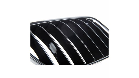 Grill sportowy pojedyncze żeberka Gloss Czarny BMW X1 E84 2009-2015