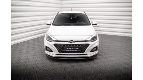 Splitter Przedni v.1 Hyundai I20 Mk2 Facelift Gloss Black