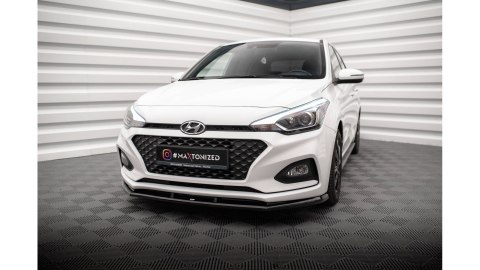 Splitter Przedni v.1 Hyundai I20 Mk2 Facelift Gloss Black