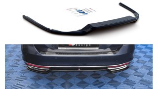 Splitter Tylny Środkowy Volkswagen Passat B8 Gloss Black