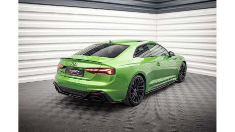 Splittery Tylne Boczne Audi RS5 F5 Facelift Gloss Black