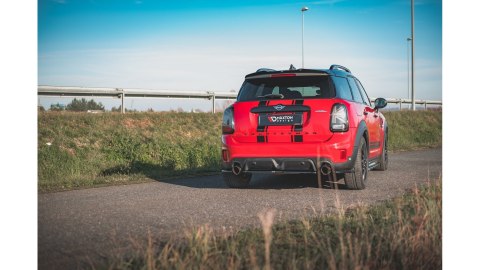 Splittery Tylne Boczne Mini Countryman Mk2 F60 JCW Gloss Black