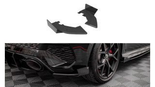 Splittery Tylne Boczne Street Pro + Flaps Audi RS3 Sportback 8Y Black-Red + Gloss Flaps