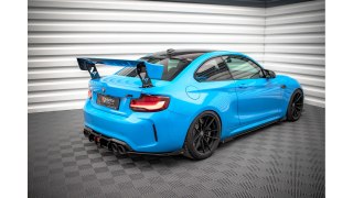 Splittery Tylne Boczne Street Pro + Flaps BMW M2 F87 Black + Gloss Flaps