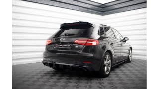 Dokładka Tylna Audi A3 Sportback 8V Facelift (Wersja z podwójnym wydechem z jednej strony)