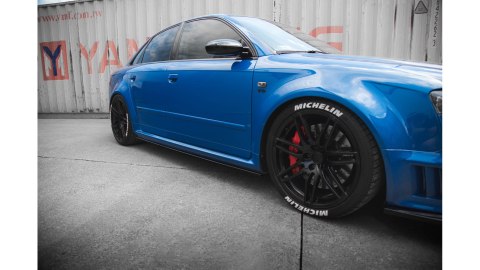 Dokładki Progów Audi RS4 B7 Gloss Black