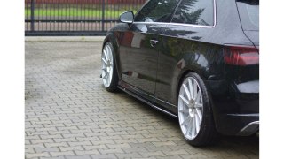 Dokładka Audi S3 8V Facelift Progi Gloss Black