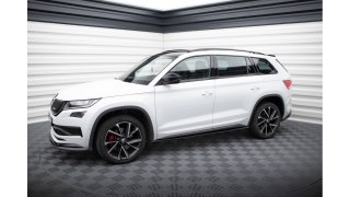 Dokładki Progów Skoda Kodiaq Mk1 Sportline/RS Gloss Black