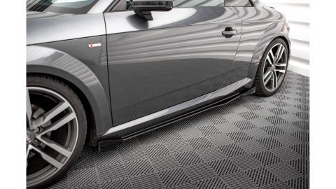 Dokładka Audi TT 8S S-Line Progi Street Pro Black + Gloss Flaps