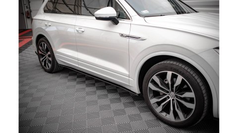 Dokładki Progów Volkswagen Touareg R-line Mk3 Gloss Black