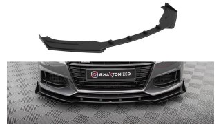 Splitter Przedni Street Pro + Flaps Audi TT S / S-Line 8S Black + Gloss Flaps