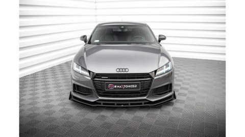 Splitter Przedni Street Pro + Flaps Audi TT S / S-Line 8S Black + Gloss Flaps