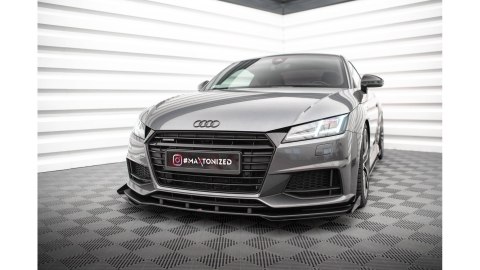 Splitter Przedni Street Pro + Flaps Audi TT S / S-Line 8S Black + Gloss Flaps