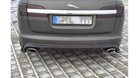 Splitter Jaguar XF (X250) I SPORTBRAKE S-PACK Tył Boczne Gloss Black