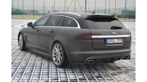 Splitter Jaguar XF (X250) I SPORTBRAKE S-PACK Tył Boczne Gloss Black