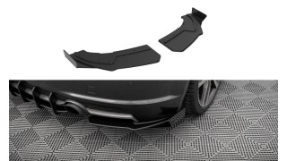 Splittery Tylne Boczne Street Pro + Flaps Audi TT S-Line 8S Black + Gloss Flaps