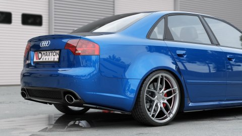 Splittery Tylne Boczne v.1 Audi RS4 Sedan B7 Gloss Black