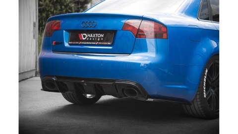 Splittery Tylne Boczne v.2 Audi RS4 Sedan B7 Gloss Black