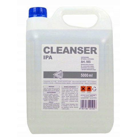 IPA Cleanser 105 5L - ALKOHOL IZPOPROPYLOWY, ODTŁUSZCZACZ 99,9%