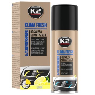 K2 Klima Fresh Lemon 150ml - ŚRODEK OD ODŚWIEŻENIA KLIMATYZACJI