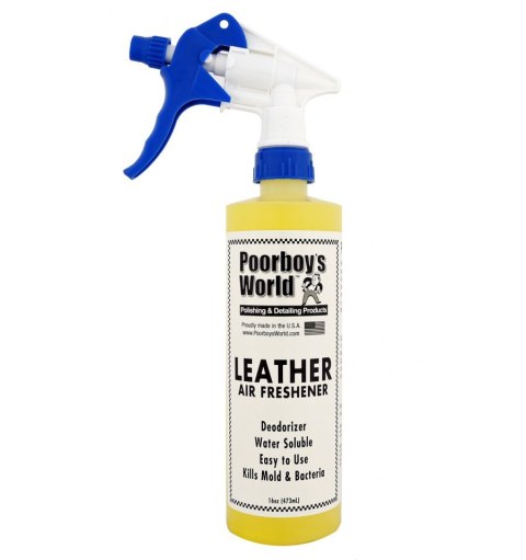 POORBOY'S WORLD Air Freshener Leather 473ml - ZAPACH SKÓRY DO AUTA