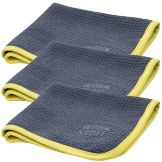 WORK STUFF ZEPHYR WAFFLE TOWEL 3-PAK - WAFLOWA MIKROFIBRA DO SZYB