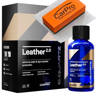 CARPRO CQUARTZ LEATHER 2.0 - POWŁOKA KWARCOWA DO SKÓRY I WINYLU, ZESTAW 30ML