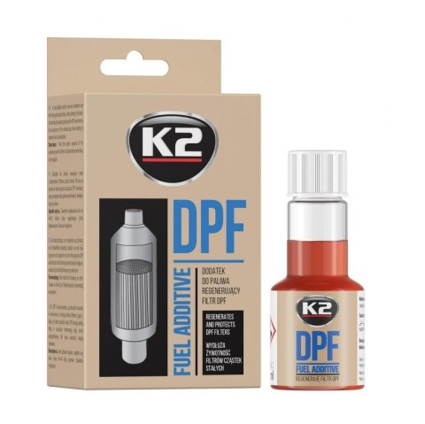 K2 DPF 50 ML - Dodatek do paliwa, regeneruje i chroni filtry DPF