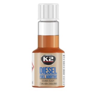 K2 Diesel Turbo 50 ml T312 - ŚRODEK DO CZYSZCZENIA SILNIKA DIESLA