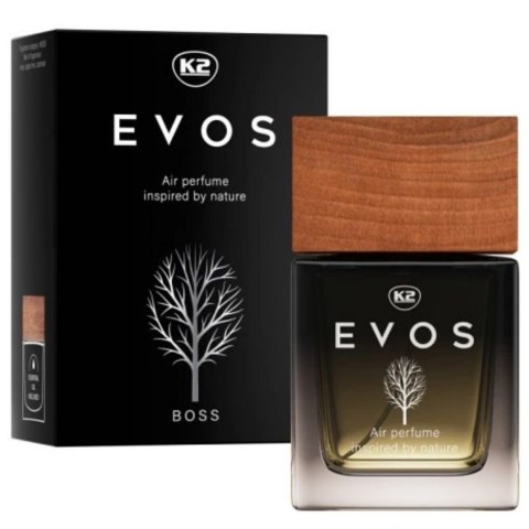 K2 EVOS Boss 50 ml - ELEGANCKIE PERFUMY DO SAMOCHODU