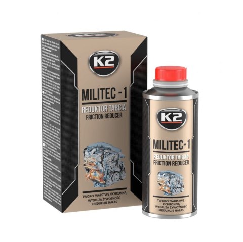 K2 Militec-1 250 ml T380 - DODATEK DO OLEJU SILNIKOWEGO