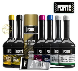 Forté Advanced Diesel Fuel Conditioner. Czyszczenie wtryskiwaczy i pierścieni uszczelniających