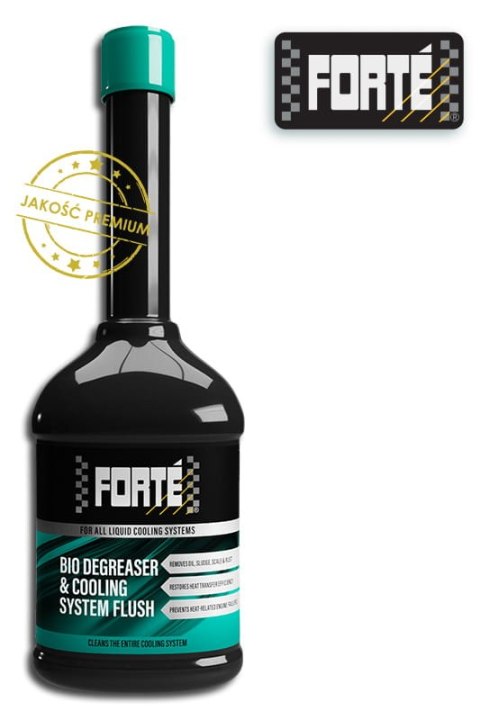 Forté Bio Degreaser & Cooling System Flush. Czyści układ chłodzenia z kamienia, rdzy, oleju i osadów Forté Bio Degreaser & Cooling System Flush. Czyści układ chłodzenia z kamienia, rdzy, oleju i osadów