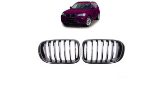 Grill BMW X3 F25 X4 F26 pojedyncze żeberka Gloss Black