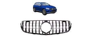 Grill Mercedes-Benz GLC X253 GLC C253 GT Gloss Black Camera