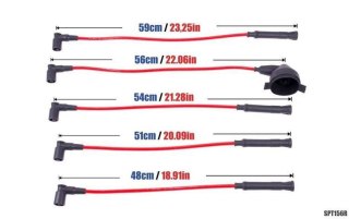 Przewody zapłonowe PowerTEC BMW 316I 318I 518I 87-94 Czerwone