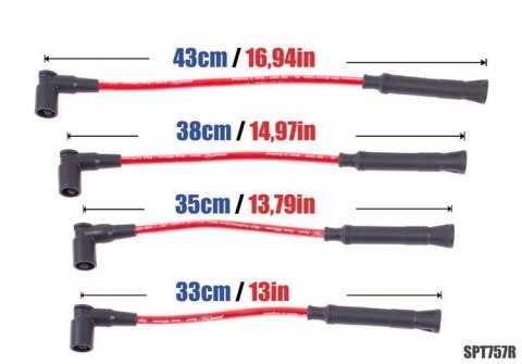 Przewody zapłonowe PowerTEC BMW 316I 318I Z3 1.6-1.9L 93-03 Czerwone