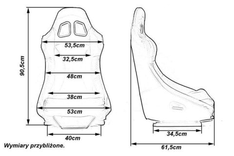 Fotel sportowy SIGMA Carbon Czarny