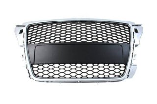 Grill Audi A3 8P Facelift RS-Style Silver Black