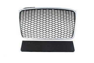 Grill Audi A4 B7 RS-Style Silver-Black 04-08