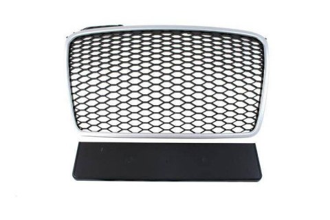 Grill Audi A4 B7 RS-Style Silver-Black 04-08