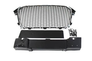 Grill Audi A4 B8 RS-Style Chrome-Black 12-15 PDC