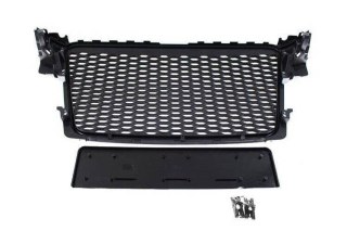 Grill Audi A4 B8 RS-Style Silver-Black 08-12 PDC