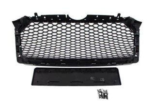 Grill Audi A4 B9 RS-Style Satin Black 2016+ PDC