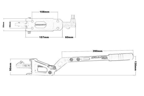 Hydrauliczny hamulec ręczny pion poziom DRIFT KJS