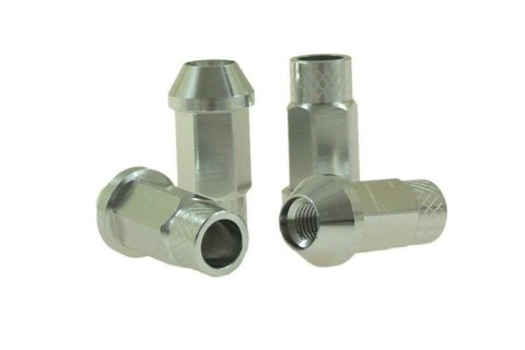 Nakrętki JBR 50mm M12 x1,5 Srebrne Nakrętki JBR 50mm M12 x1,5 Srebrne